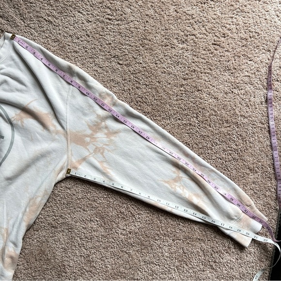 Hot Box Cream and Pink Tie-Dye Graphic Sweatshirt Size 2XL - Picture 6 of 6